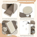 Cat Tree with Litter Box Enclosure for Indoor Cars-Gray by LJGDeals