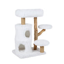 Modern Cat Tree for Indoor Cats 30.5 Cat Tower with Real Solid Wood Branches-White by LJGDeals