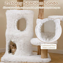 Modern Cat Tree for Indoor Cats 30.5 Cat Tower with Real Solid Wood Branches-White by LJGDeals