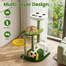 Multi-Level Cat Tree with Soccer Field & Hammock by LJGDeals