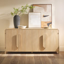 Chantelle Modern Curved Buffet Sideboard and TV Stand