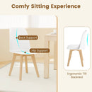 Modern Dining Chair Set of 2 with Solid Beech Wood Legs and Tilt Backrest by LJGDeals