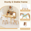 Modern Dining Chair Set of 2 with Solid Beech Wood Legs and Tilt Backrest by LJGDeals