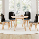 Modern Dining Chair Set of 2 with Solid Beech Wood Legs and Tilt Backrest by LJGDeals