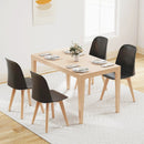 Modern Dining Chair Set of 2 with Solid Beech Wood Legs and Tilt Backrest by LJGDeals