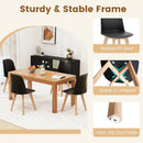 Modern Dining Chair Set of 2 with Solid Beech Wood Legs and Tilt Backrest by LJGDeals