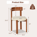 Modern Dining Chairs Set of 2 with Solid Rubber Wood Legs by LJGDeals