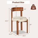 Modern Dining Chairs Set of 4 with Solid Rubber Wood Legs by DirectDeals
