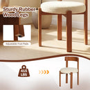 Modern Dining Chairs Set of 4 with Solid Rubber Wood Legs by DirectDeals