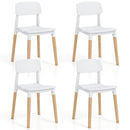 Modern Dining Side Chairs Set of 4 with Ergonomic Backrest for Dining Room