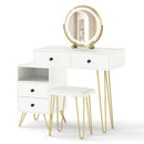 Modern Dressing Table with Storage Cabinet