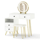 Modern Dressing Table with Storage Cabinet by LJGDeals