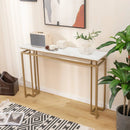 Modern Entryway Table with Gold Heavy-duty Metal Frame and Anti-toppling Kit for Living Room by LJGDeals