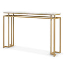 Modern Entryway Table with Gold Heavy-duty Metal Frame and Anti-toppling Kit for Living Room by LJGDeals