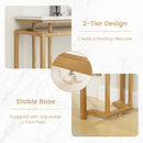 Modern Entryway Table with Gold Heavy-duty Metal Frame and Anti-toppling Kit for Living Room by LJGDeals
