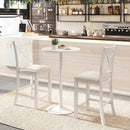 Counter Height Bar Stools with Cushion and Footrest by LJGDeals
