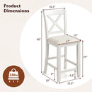 Counter Height Bar Stools with Cushion and Footrest by DirectDeals