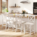Counter Height Bar Stools with Cushion and Footrest by LJGDeals