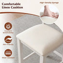 Counter Height Bar Stools with Cushion and Footrest by LJGDeals
