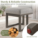 Modern Farmhouse Fabric Dining Chairs Set of 4 with 5.5" Thickened Padded Seat by LJGDeals