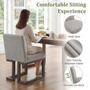 Modern Farmhouse Fabric Dining Chairs Set of 4 with 5.5" Thickened Padded Seat by LJGDeals