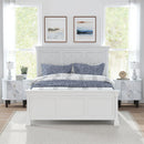 2-Drawer Nightstand Modern Faux Marble Bedside Table with Storage-White by LJGDeals