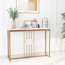 Modern Faux Marble Top Entryway Table-White by LJGDeals
