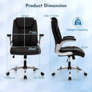 Executive Office Chair with Adjustable Headrest and Rocking by LJGDeals