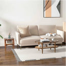 Modern Living Room Set: Loveseat Armchair Side Table & Coffee Table by LJGDeals