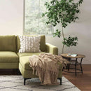 Modern Living Room Set: Modular L-shaped Sectional Sofa Lift Top Coffee Table & 3-Globe Floor Lamp by LJGDeals