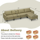 Modern Living Room Set: Modular L-shaped Sectional Sofa Lift Top Coffee Table & 3-Globe Floor Lamp by LJGDeals