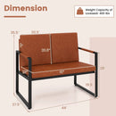Modern Loveseat Sofa 2 Seater Small Couch by LJGDeals