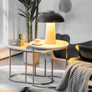 Modern Nesting Coffee Table Set of 2-White by LJGDeals