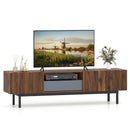 Modern Mid Century TV Cabinetfor TVs up to 82" with Drawer-Walnut by LJGDeals