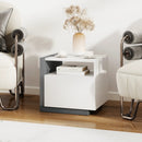 Modern Minimalist Nightstand with Drawer for Bedroom by LJGDeals