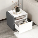 Modern Minimalist Nightstand with Drawer for Bedroom by LJGDeals