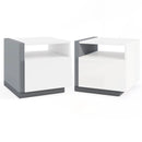 Modern Minimalist Nightstand with Drawer for Bedroom by LJGDeals