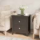Modern Nightstand with 2 Drawers for Small Spaces by LJGDeals