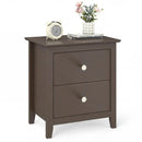 Modern Nightstand with 2 Drawers for Small Spaces by LJGDeals