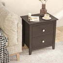 Modern Nightstand with 2 Drawers for Small Spaces by LJGDeals
