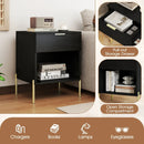 Nightstand with Charging Station and Storage Drawer by LJGDeals