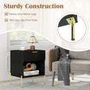 Nightstand with Charging Station and Storage Drawer by DirectDeals