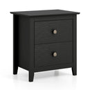 Modern Nightstand with 2 Drawers for Small Spaces by LJGDeals
