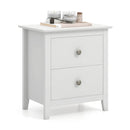 Modern Nightstand with 2 Drawers for Small Spaces by LJGDeals