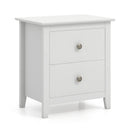 Modern Nightstand with 2 Drawers for Small Spaces