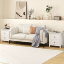 Modern Nightstand with 2 Drawers for Small Spaces by LJGDeals