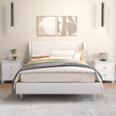 Modern Nightstand with 2 Drawers for Small Spaces by LJGDeals