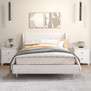 Modern Nightstand with 2 Drawers for Small Spaces
