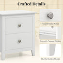 Modern Nightstand with 2 Drawers for Small Spaces by LJGDeals