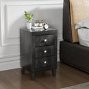 Modern Nightstand with 3 Drawers for Bedroom Living Room by LJGDeals